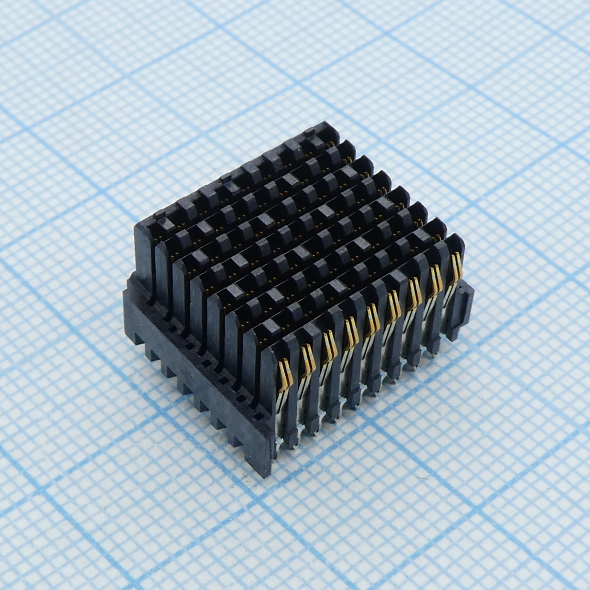 1410186-1 - Модульный разъем вилка 72 контакта (9х8pin) шаг 1.8мм