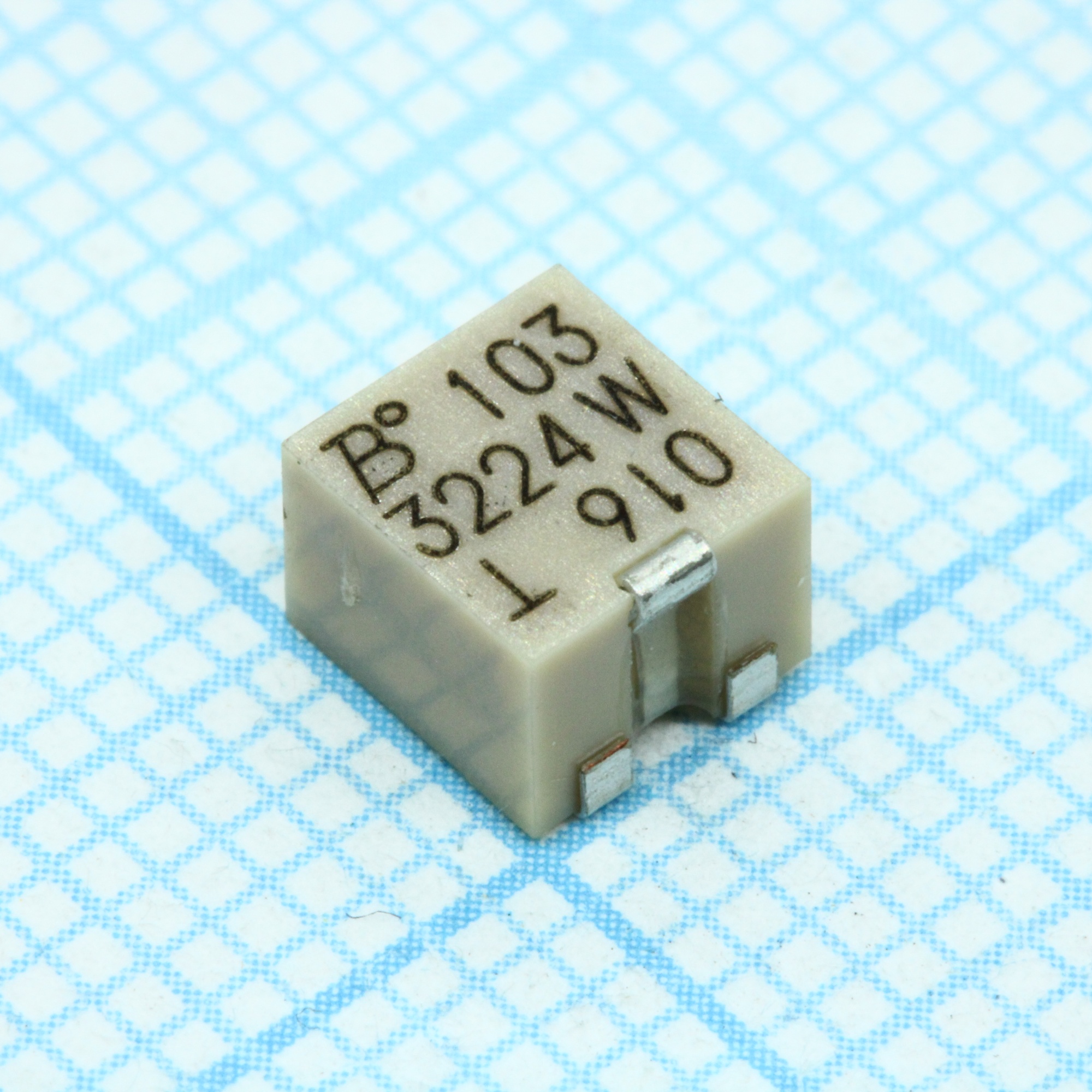3224W-1-103E - Потенциометр многооборотный керметный 10кОм 0.25Вт SMD