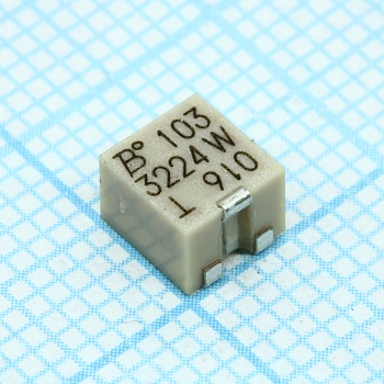 3224W-1-103E - Потенциометр многооборотный керметный 10кОм 0.25Вт SMD