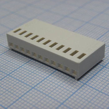 I-DS1070-SCV11 - Розетка на кабель 2.54мм, требуются контакты  T-DS1070-SC600