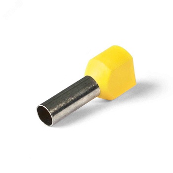 НШВИ(2) 6.0-14 - Наконечник штыревой втулочный изолированный, двойной "КВТ", сечение 6 мм2