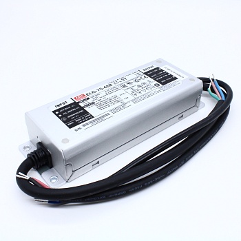 ELG-75-48B-3Y - AC-DC, 76.8Вт, IP67, выход 48В/1.6А, стабилизация напряжения и тока, диммирование, с проводом заземления