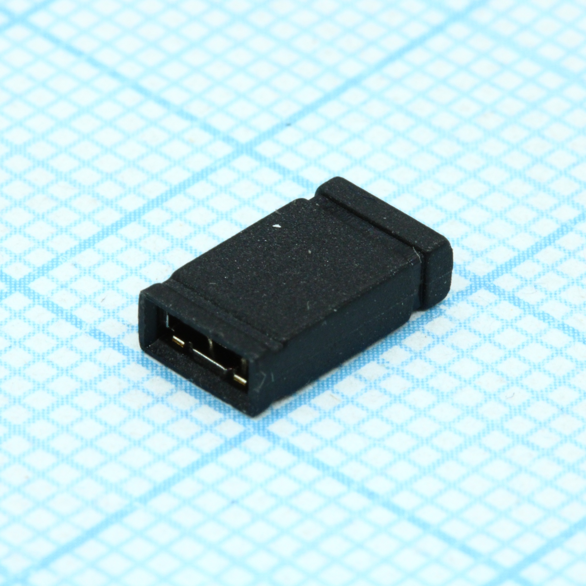 DS1027-2BB20-N-016 - ДЖАМПЕР (перемычка), закрытый, черный, высота 8.5mm