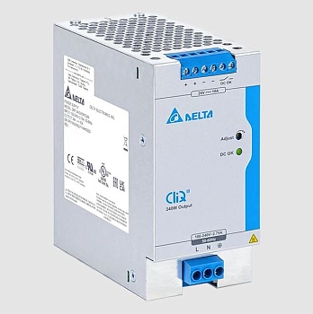 DRP-24V240W1CBN - Источник питания, однофазный, 24VDC / 10A, 240W; диапазон входных напряжений: 88 - 264VAC, габариты (мм): 124x60x117, вес 0,84 кг, монтаж: на DIN рейку