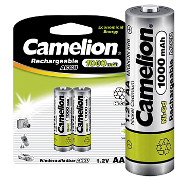 Аккумулятор AA/R6 1000мА.ч NI-CD BP-2 металлик (блист.2шт) 6181