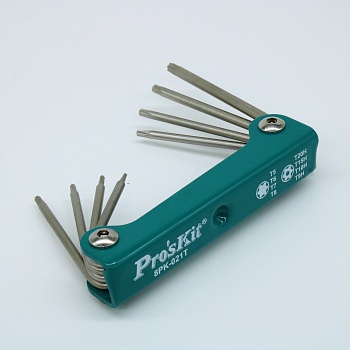 8PK-021T - Набор Ключи звездочки (T5, T6, T7, T8, T9H, T10H, T15H, T20H), 8 шт