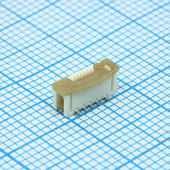 525590652 - FFC / FPC разъем, 0.5 мм, 6 контакт(-ов), Гнездо, Easy-On Series, Поверхностный Монтаж, лента на катушке