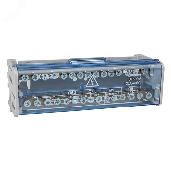 Шина "N" нулевая на DIN-рейку в 143227