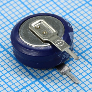 JGAV5R5D474Z047B - Ионистор стандартный мини 5,5V, 0,47F, -25...+70°C, 1000h, 11,5x12.3mm, вертикального исполнения