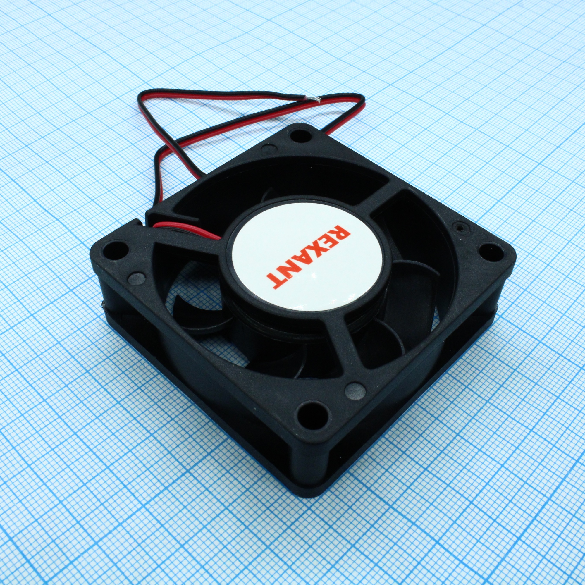 RX 6020MS 12VDC - Вентилятор 12В 60x60х20 S 3900 об/мин., 24.7м3/час, 29дБ, подшипник скольжения, тип вывода - провод