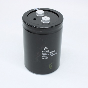 B43310J9109M - Алюминиевый электролитический конденсатор 400В 10000мкФ ±20% (91 X 136.5 мм) выводы под винт 85°C