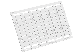 Маркировка  TMCT10.2-36 - Кассета с маркировочными шильдиками для клемм TU/TP/TC,сечением10мм кв.,36шильдиков,чистая, цвет белый