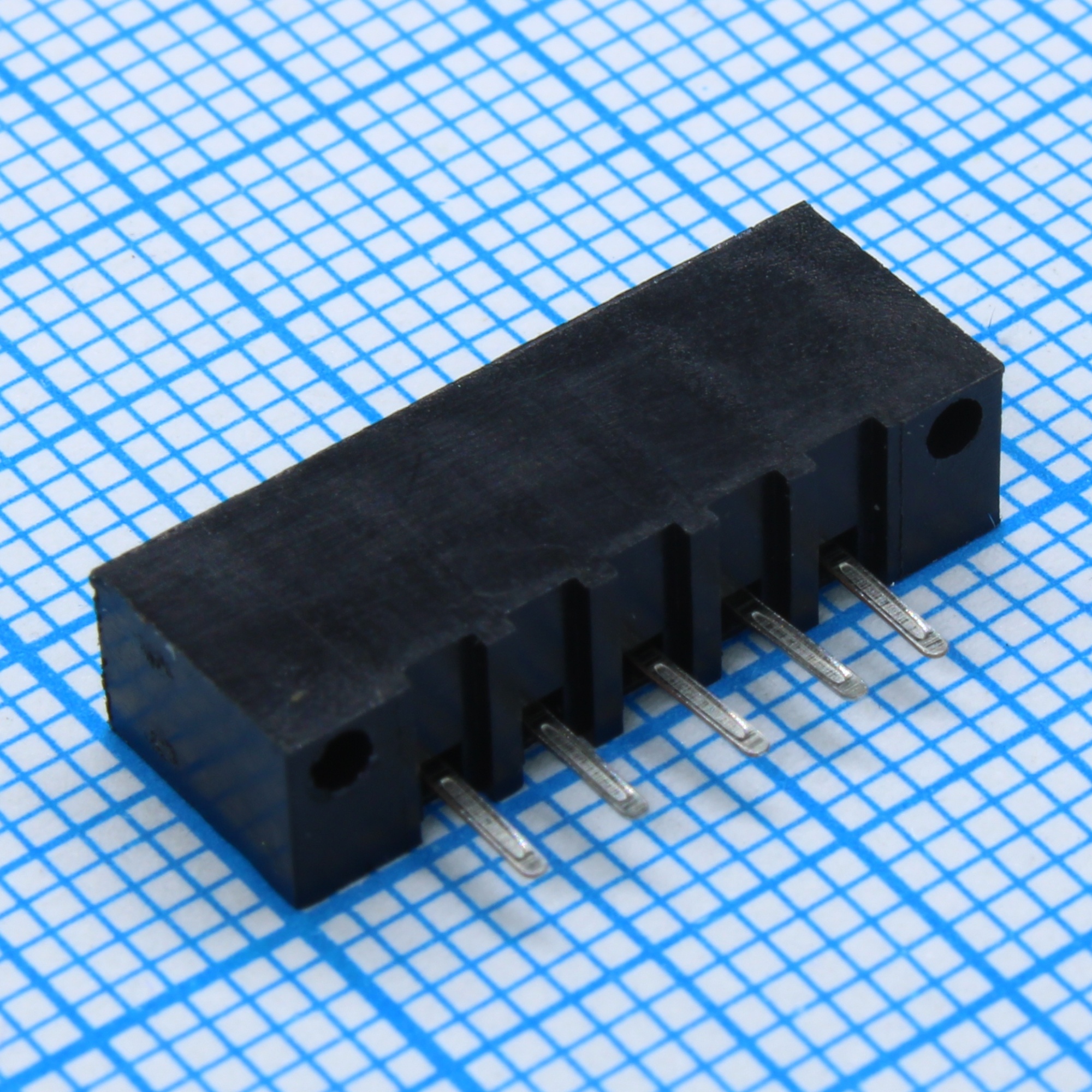 DS1020-05ST1D - FPC разъем для шлейфа на плату прямой 5pin, шаг 2.54мм