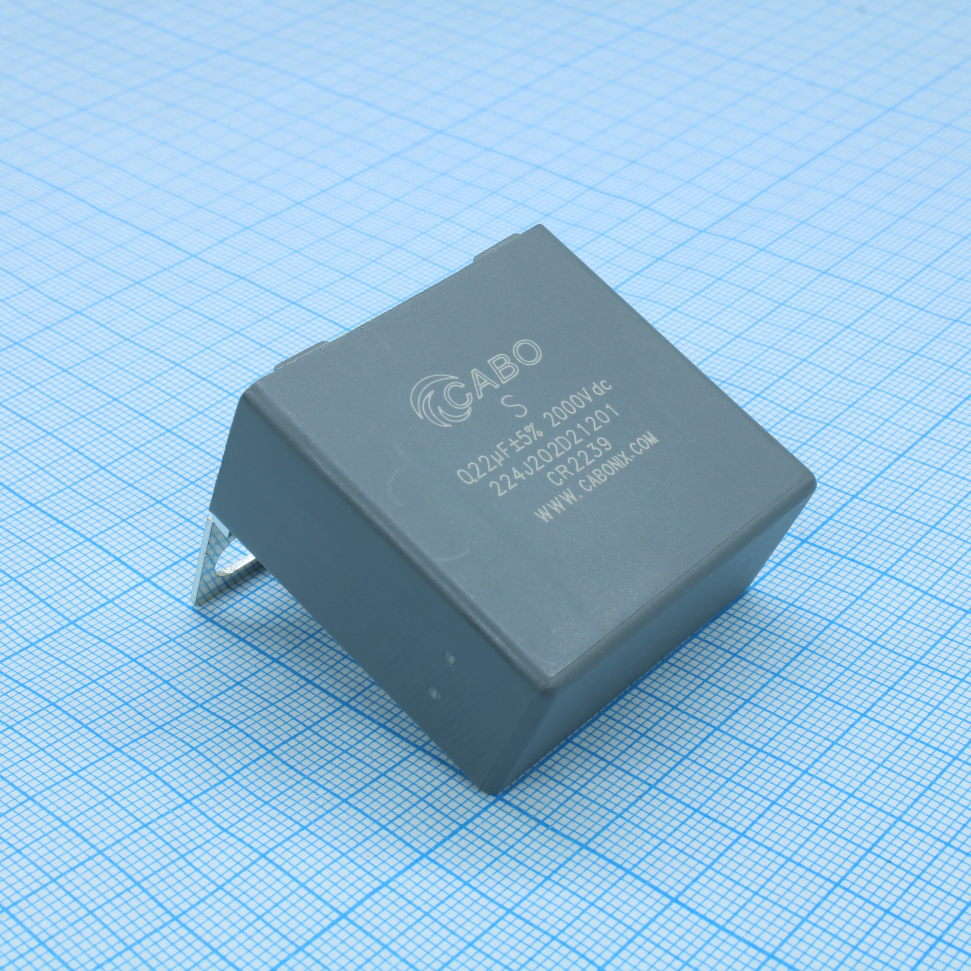 224J202D21201 - Конденсатор металлоплёночный полипропиленовый снабберный 0.22 мкФ ± 5% 2000 В dc, 20А, размер 42 мм * 20 мм * 40 мм.