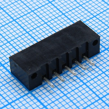 DS1020-05ST1D - FPC разъем для шлейфа на плату прямой 5pin, шаг 2.54мм