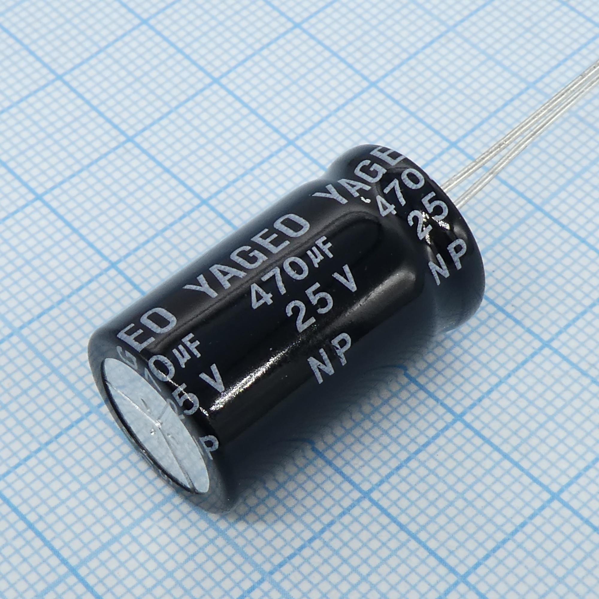 SN025M0470B7F-1625 - Алюминиевый электролитический конденсатор неполярный 25В 470мкФ ±20% 16х25 105°C