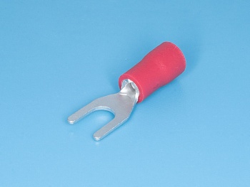 TYI-1.25-3 - Клемма тип "U" 3,7мм, на провод 0,25-1,5мм, изолированная, кратно 100шт.