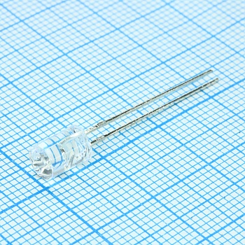 FYL-5043SUYC1G - Светодиод 5мм/желтый/588нм/400мкд/прозрачный/90°/цилиндр