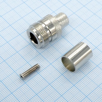 N гн обжим RG213 - ВЧ разъем