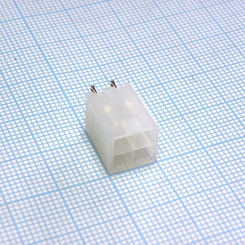 1586037-4 - Разъем питания типа провод-плата, вертикальный, Серия Universal MATE-N-LOK, 4 контакта, штекер, 4,2 мм