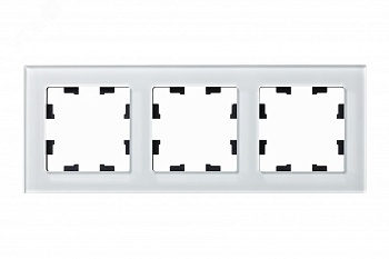 Рамка 3-м AtlasDesign Nature стекло бел. SE ATN320103