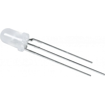 L-59GYW - Светодиод 5мм/зеленый/568нм/20-50мкд - желтый/588нм/20-40мкд/белый матовый/60°