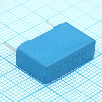 B32652A3224J - Конденсатор металлоплёночный полипропиленовый 0.22мкФ 250В ±5% ( 18х6х11мм) радиальный высокотемпературный 15мм 110°С автомобильного применения россыпь