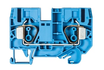 Клемма WKFN 10/35 BLAU - Проходная клемма, тип фиксации провода: пружинный, номинальное сечение: 10 мм кв., 57A, 800V, ширина: 10 мм, цвет: синий, тип монтажа: DIN 35