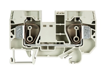 Клемма WKFN 16/35 - Проходная клемма, тип фиксации провода: пружинный, номинальное сечение: 16 мм кв., 76A, 800V, ширина: 12 мм, цвет: серый, тип монтажа: DIN 35