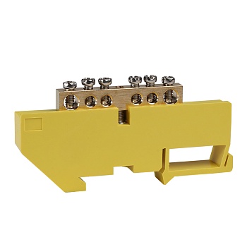 Шина нулевая с изолятором OptiKit BB-D-PE-DIN-6-6х9-желтый