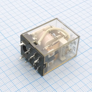 TRL-24VDC-P-2C - Реле силовое 24VDC, 10A, 2 переключения, в плату