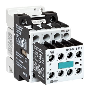 Комплект КМЭ 22А 1NO 400В АС с дополнительными контактами 2НО+2НЗ EKF AVERES ctr-s-22-10-400-av-22
