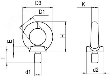 Рым-болт M12 CM610064