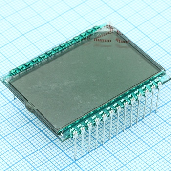 WYM281S - сегментный индикатор "часы". 10 семи сегментных знакомест. Габариты 39х30,5, рабочая температура -30…+80С