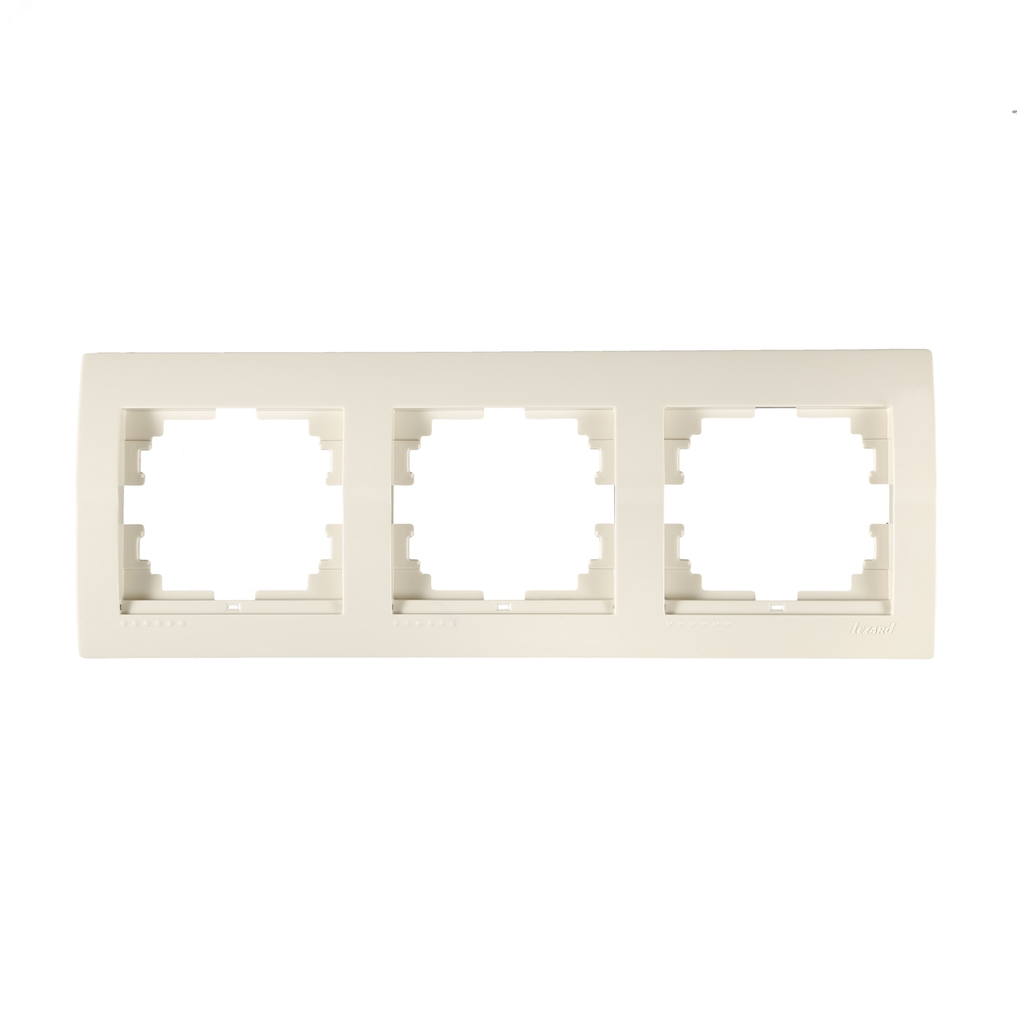 DERIY Рамка х3 гориз. крем 702-0300-148