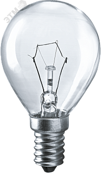 Лампа накаливания декоративная ДШ 40вт Р45 230в Е14 (шар) 16619