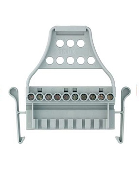 Штекер ST29/10 S - Штекер 10 полюсов для клемм WKB 2.5/B/U, тип фиксации провода: винтовой, номинальное сечение: 2,5 мм кв., 24A, 1000V, мм, цвет: серый, тип монтажа: на кабель
