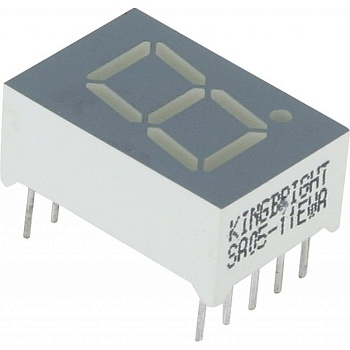 SA05-11EWA - 1 разрядный индикатор 12,7мм/красный/625нм/3-8мкд/ОА