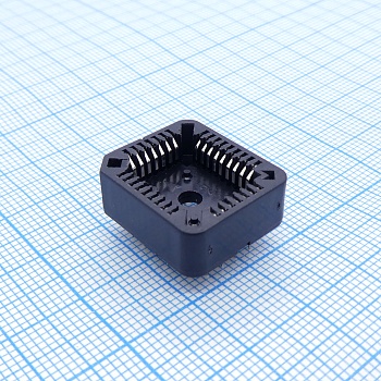 DS1032-32SDNT1A - PLCC сокет 32 контакта шаг 1.27, коричневый, H=3.81мм, DIP