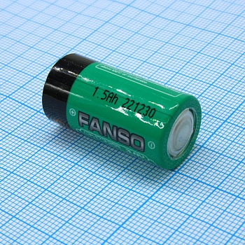 CR17335E/S - Li, MnO2 батарея типоразмера CR123 3В 1.5 Ач стандартные выводы -40...70 °C