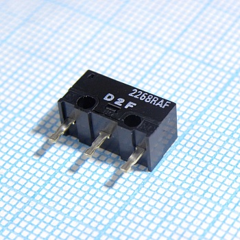 D2F - Микропереключатель 3А 125В 1.47N монтаж в отверстие