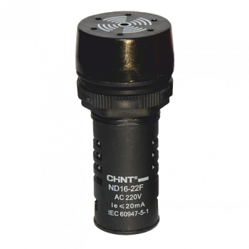 Сигнализатор звуковой ND16-22L d22мм черн. AC 220В 593483