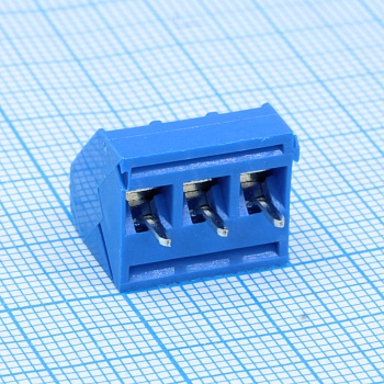 GT330-5.0-03P-12-00 - Винтовой клеммный блок c рельефной обоймой, 3 контакта. Серия GT300-5.0