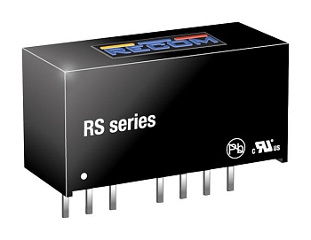 RS-2405S - Преобразователь DC/DC на печатную плату вход 24В выход 5В 0.4A 2Вт 7-Pin SIP туба
