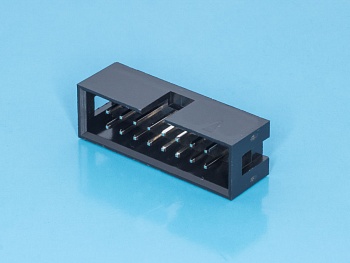 BH-16 - IDC разъем, вилка на плату прямая двухрядная 16pin(2x8)., шаг 2.54мм