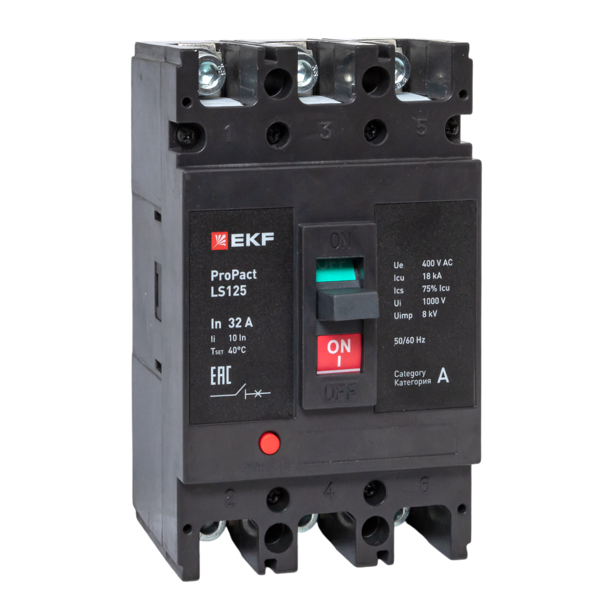 Автоматический выключатель LS125 18кА 3P 32А ProPact EKF