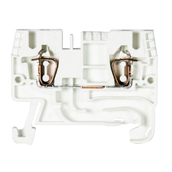 Клемма WKFN 2,5/35 WEISS - Проходная клемма, тип фиксации провода: пружинный, номинальное сечение: 2,5 мм кв., 24А, 800V, ширина: 5 мм, цвет: белый, тип монтажа: DIN 35