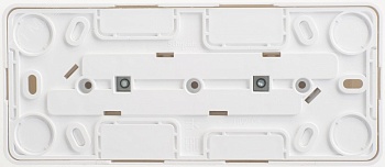 ЭТЮД O/У тройная РОЗЕТКА без заземления со штороками 16А 250B, БЕЛЫЙ, Россия C3(2) PA16-010B