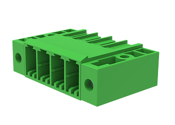 Вилочный разъем на плату MC-PHH7.62H13-F-0002 - Вилочный разъем, горизонтальный, на плату, шаг: 7.62 мм, 13 полюсов, фиксация на плате пайкой, исполнение: с монтажными фланцами, 630V, 18A, цвет: зеленый Вилочный разъем на плату MC-PHH7.62H13-F-0002 - Вилочный разъем, горизонтальный, на плату, шаг: 7.62 мм, 13 полюсов, фиксация на плате пайкой, исполнение: с монтажными фланцами, 630V, 18A, цвет: зеленый