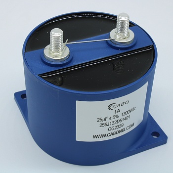 256J132D51401 - Силовой плёночный конденсатор для DC цепей 25uF± 5%, 1300V, 85A, 100 000ч, размер 85*65мм